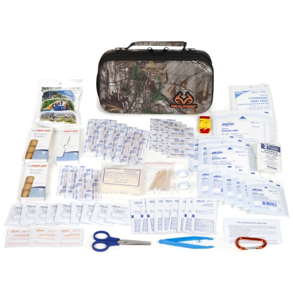 Realtree Deluxe Hard-Shell Foam First Aid Kit Camping Essentials