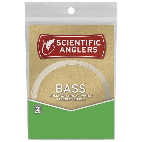 RIO Bass 2-Pack Tapered Leader, 12lb Fishing