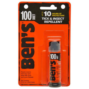 Ben’s 100 Tick and Insect Repellent Mini Spray, .5oz Camping