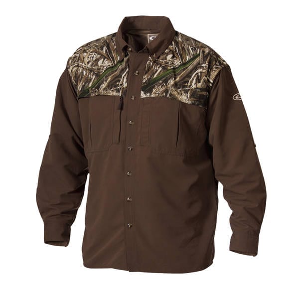 Drake Waterfowl Men's Two-Tone Long Sleeve Wingshooter