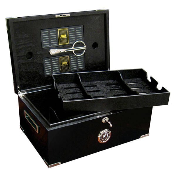 Dakota 120 Count Full Black Cigar Humidor