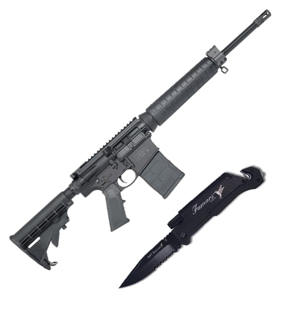 Cutting Edge Combo’s – Smith & Wesson M&P10 .308 Win Rifle + Famars SRT Survival Knife AR-15