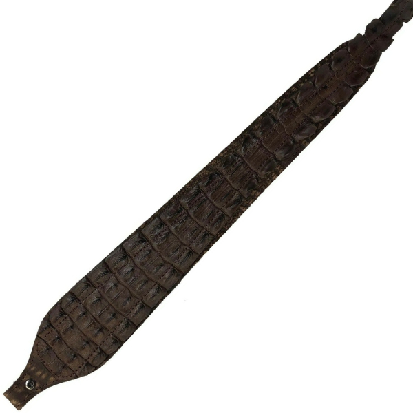 African Game Crocodile Rifle Sling – Brown Firearm Accessories