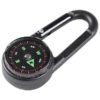 Multifunctional Hiking Metal Carabiner with Mini Compass and Thermometer Accessories