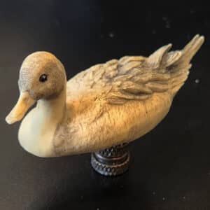DeLodzia Epoxy Pin Tail Duck Resting Lamp Topper