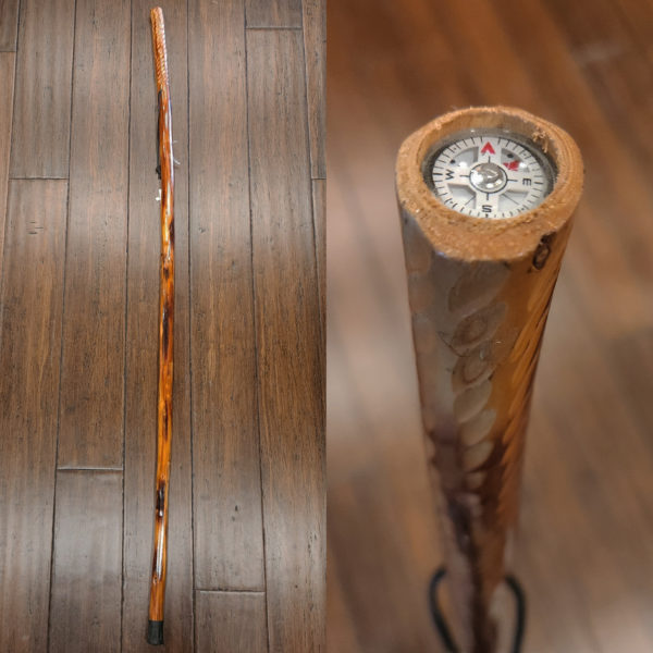 Custom Wooden Walking Sticks, Compass