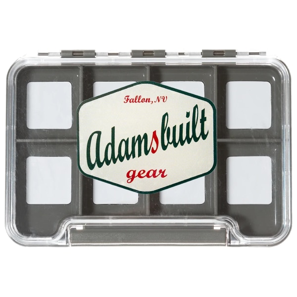 Adamsbuilt Slim Waterproof Series Fly Box, Small with 8 Magnetic Compartments Accessories