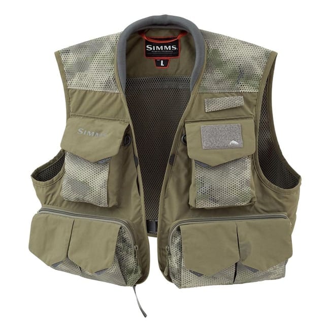 Simms Freestone Fishing Vest – Hex Camo Loden Clothing