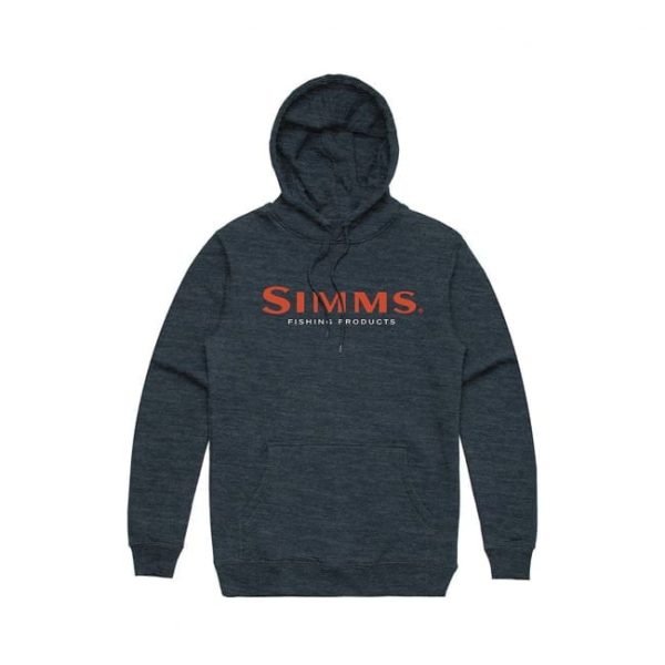 SIMMS Logo Pullover Hoodie - Navy Heather
