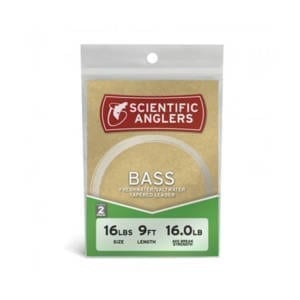 Scientific Anglers Freshwater Bass Tapered Fly Fishing Leaders Fishing
