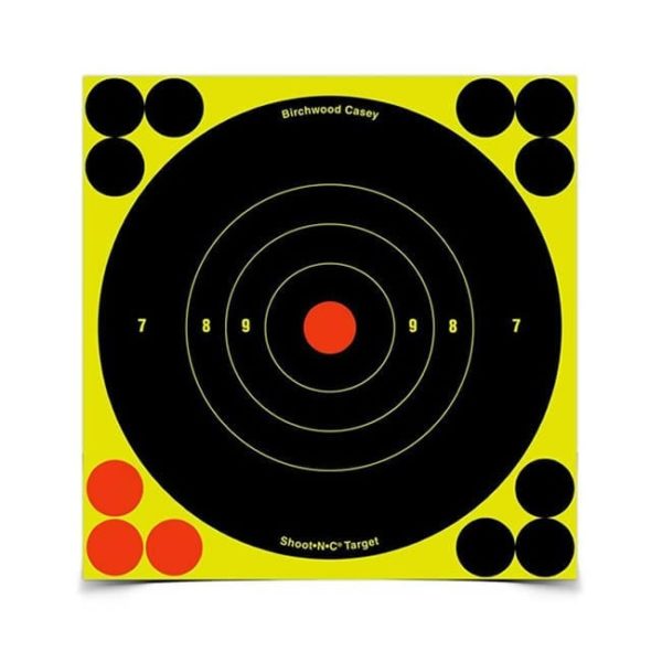 Birchwood Casey Shoot-N-C 8" Bullseye Targets 25 Pack