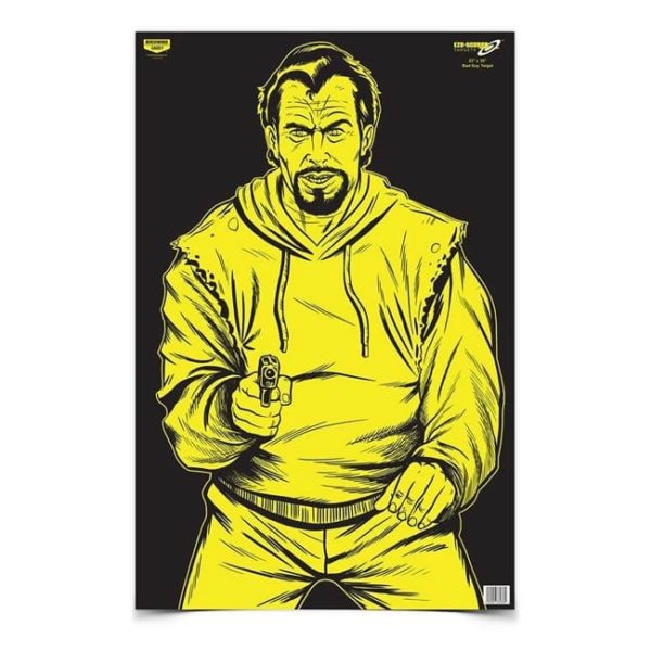 Birchwood Casey Eze-Scorer 23" x 35" Bad Guy Black/Yellow Paper Target