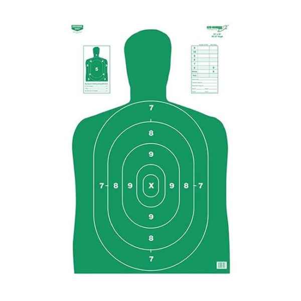 Birchwood Casey Eze-Scorer Green Silhouette Paper Target