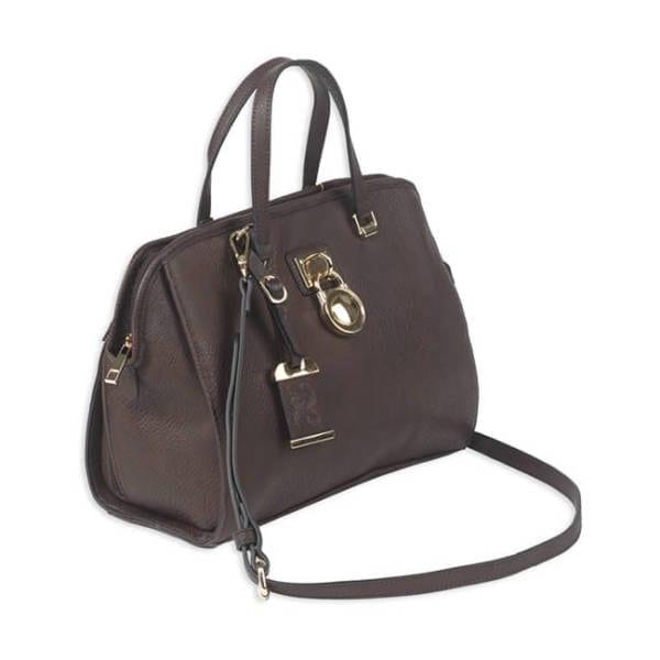 Bulldog Satchel Series Concealed Carry Purse, Chocolate Brown