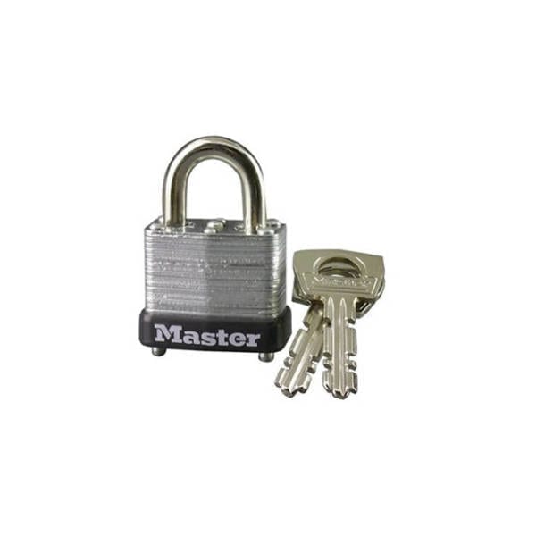 Master Lock 1in (25mm) Wide Laminated Steel Warded Padlock