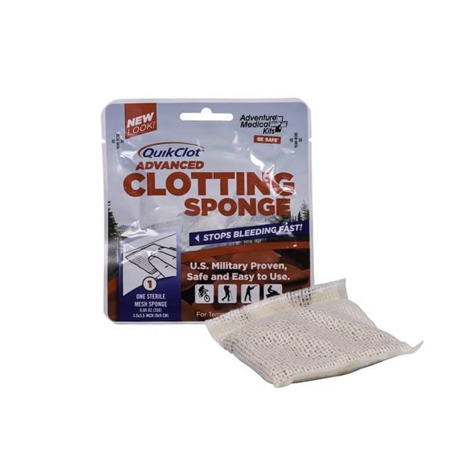 QuikClot Advanced Clotting Sponge 3.5 x 3.5 Inch Camping Essentials
