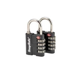 Snap Safe by Hornady TSA Combination Padlock, 2 Pack