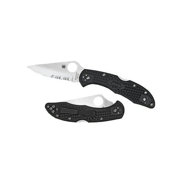 Spyderco Delica Partially Serrated Edge Folding Knife