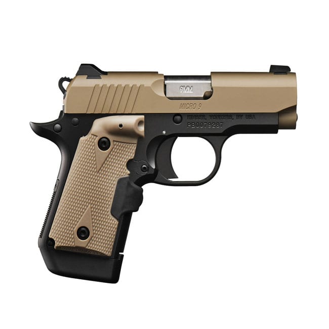 Kimber Micro 9 Desert Tan LG 9mm 3.15″ Handgun Handguns