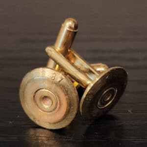 Vintage Brass Bullet Cufflinks Clothing