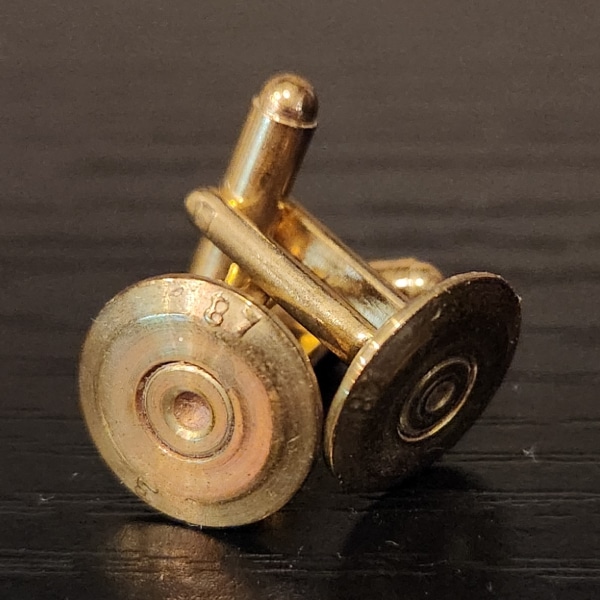 Vintage Brass Bullet Cufflinks Accessories