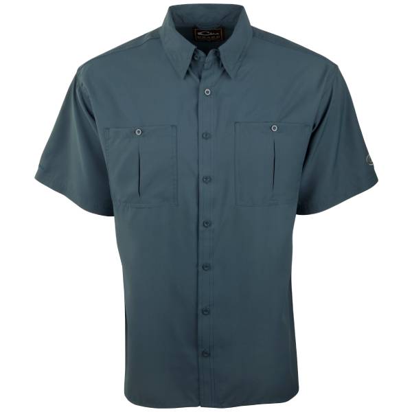 Drake Men's DPF Flyweight Short Sleeve Shirt - Navy, Olive, or Orange