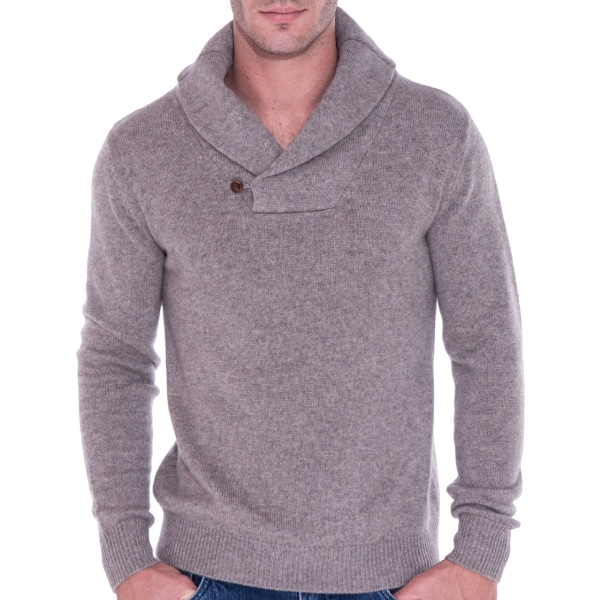 Preserve Philippe le Bac Cashmere Heavy Knit Shawl Collar Pullover Sweater Clothing