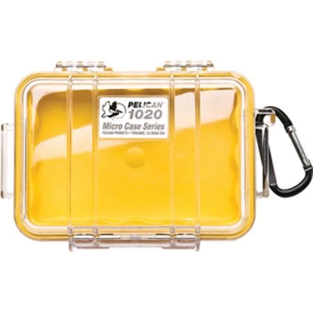 Pelican 1020 Micro Case Yellow/Clear Camping Essentials