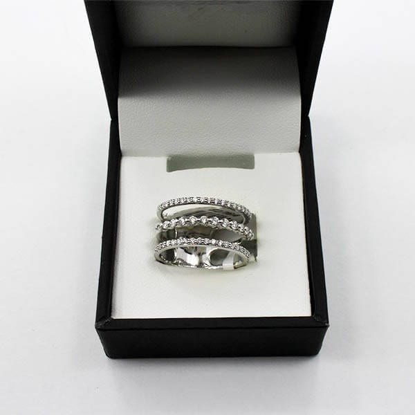 White Gold Diamond Ring 5.44 Grams - 0.50 Carat