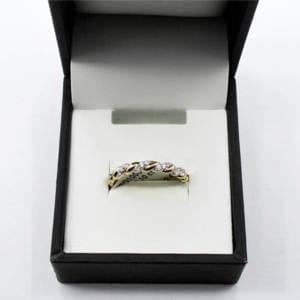 Diamond & Yellow Gold Ring (2.40 Grams – 0.10 cts) Jewelry
