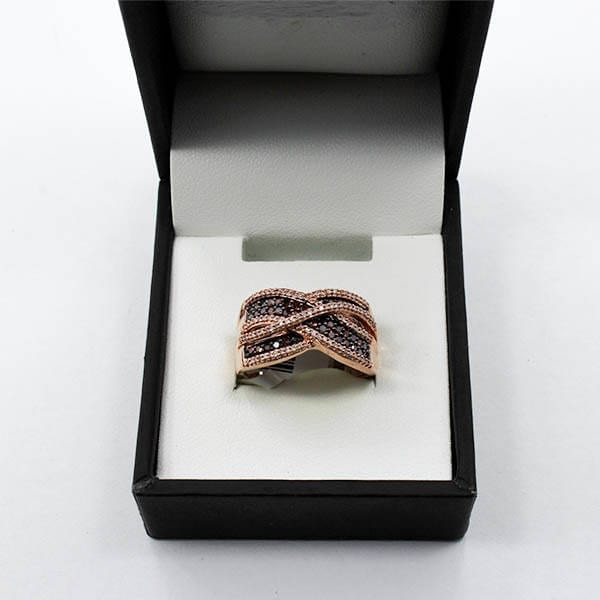 Diamond & Rose Gold Ring (0.53 Carats - 10 KTW)