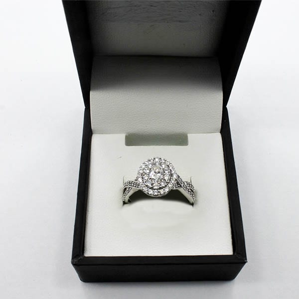 Diamond & White Gold Ring 14 KTW – 1.00 Carats Jewelry