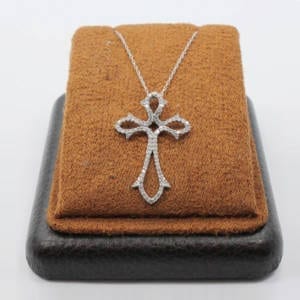Diamond Cross Pendant 0.44 Carat Jewelry