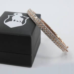 Diamond & White Gold Bracelet 4 Carats Jewelry