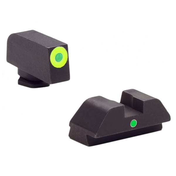 AmeriGlo GL305 i-Dot Night Sights Glock 42/43 Steel Green Firearm Accessories