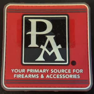 Primary Arms Red Square Rubber Morale Patch Clothing