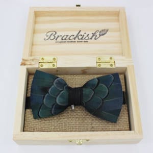 Brackish Dunbar Slate Blue Bow Tie Bowties & Neckties