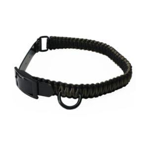 Beretta Hh Paracord, 19″-22″ Dog Collar Medium – Black Dog Training & Supplies
