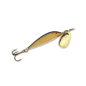 Blue Fox Minnow Spin 1/8oz – Gold/Plated Gold Fishing