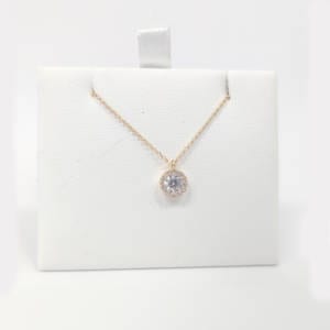 14k Yellow Gold – Large Diamond Necklace Jewelry