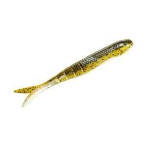 Strike King KVD Perfect Plastics Blade Minnow Grn/Pmpkn/Pearl