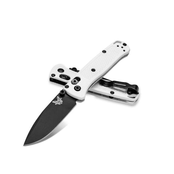 Benchmade Mini Bugout AXIS, 2.82″ Folding Knife – White Folding Knives