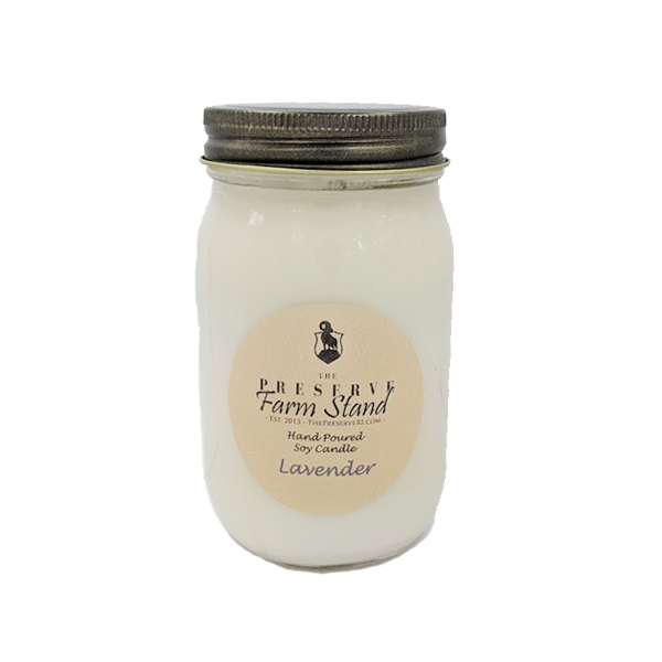 Lavender 16oz Soy Candle Preserve Farm Stand