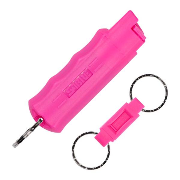 SABRE RED Pepper Spray Keychain with Quick Release Key Ring – Pink Miscellaneous