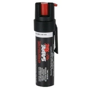 SABRE Red Compact Pepper Spray with Attachment Clip – Black Hiking