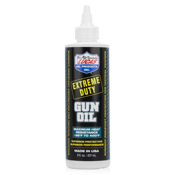 Lucas Oil Extreme Duty Gun Oil, 8oz Gun Cleaning & Supplies