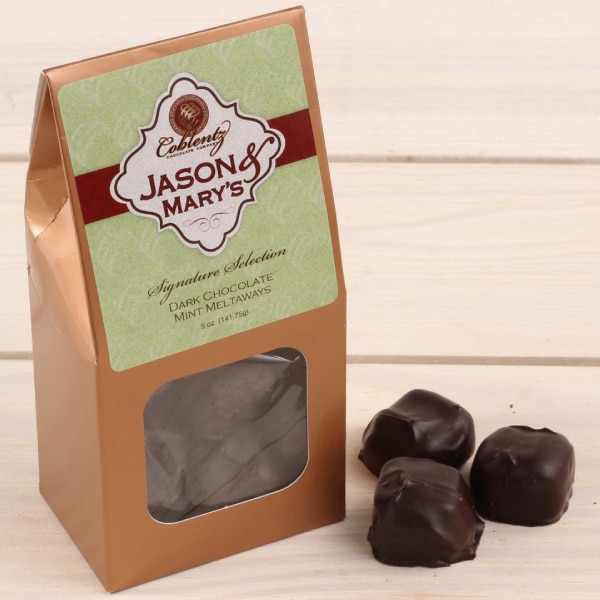 Coblentz Jason and Mary’s Signature Selection Dark Chocolate Mint Meltaways Camping Essentials