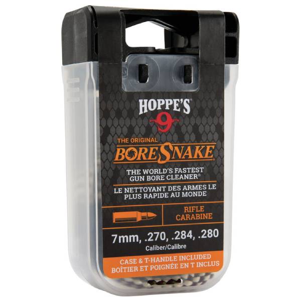 Hoppe’s 9 Boresnake Den Rifle Cleaner, 7mm/.270/.284/.280 Cal Bore Cleaners