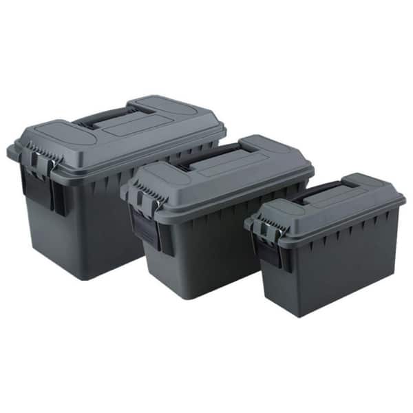Mossy Oak Outfitters 3 Piece Plastic Ammo Box – OD Green Ammo Cans & Boxes