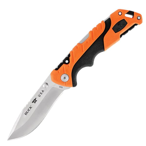 Buck 659 Pursuit Pro 3.625&Quot; Folding Knife Black/Orange 1 Buck 659 Pursuit Pro 3.625" Folding Knife Black/Orange